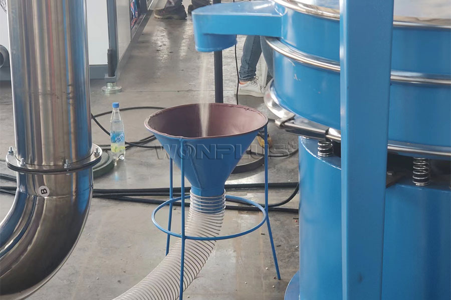 Komisioning lengkap Puverizer Plastik PVC di pabrik WONPLUS
